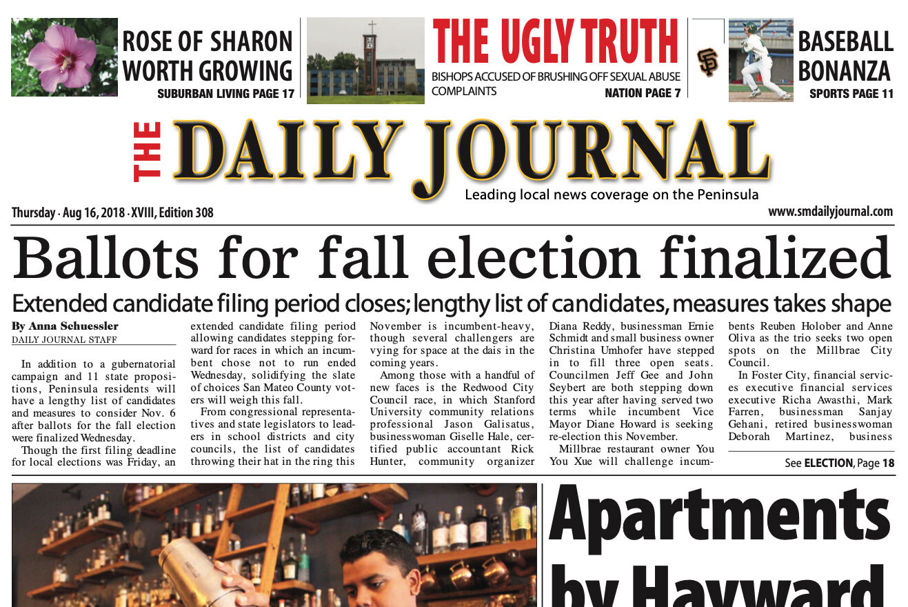San Mateo Daily Journal: 2018